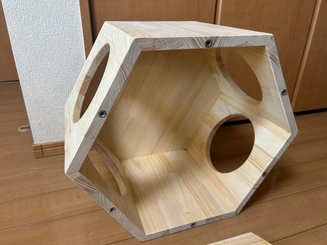 六角ハウス◆ネコハウス◆キャットハウス◆ヘキサゴン◆テーブル◆壁掛け