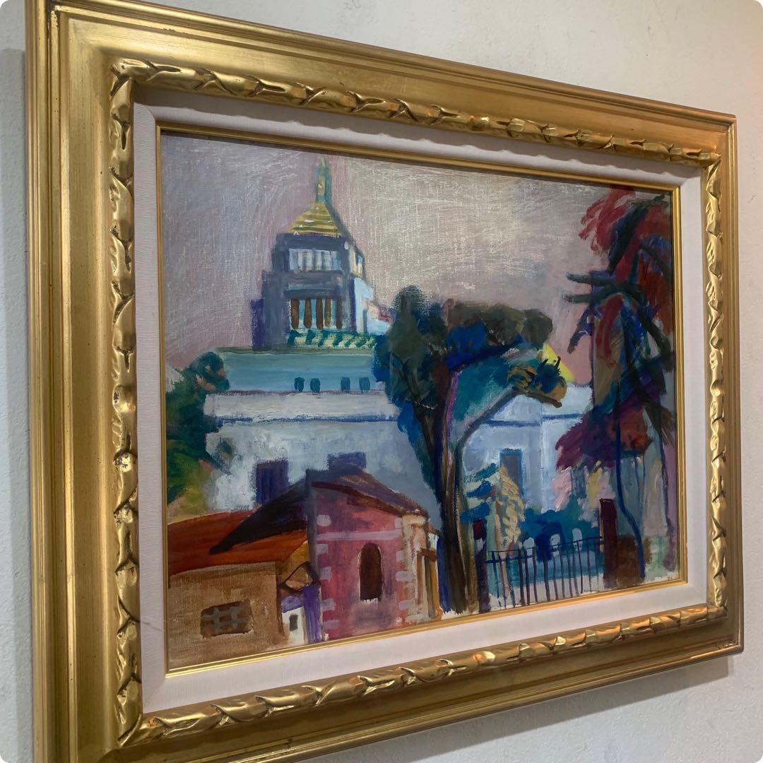 絵画　油彩肉筆画　『ヨーロッパ風景画』P10