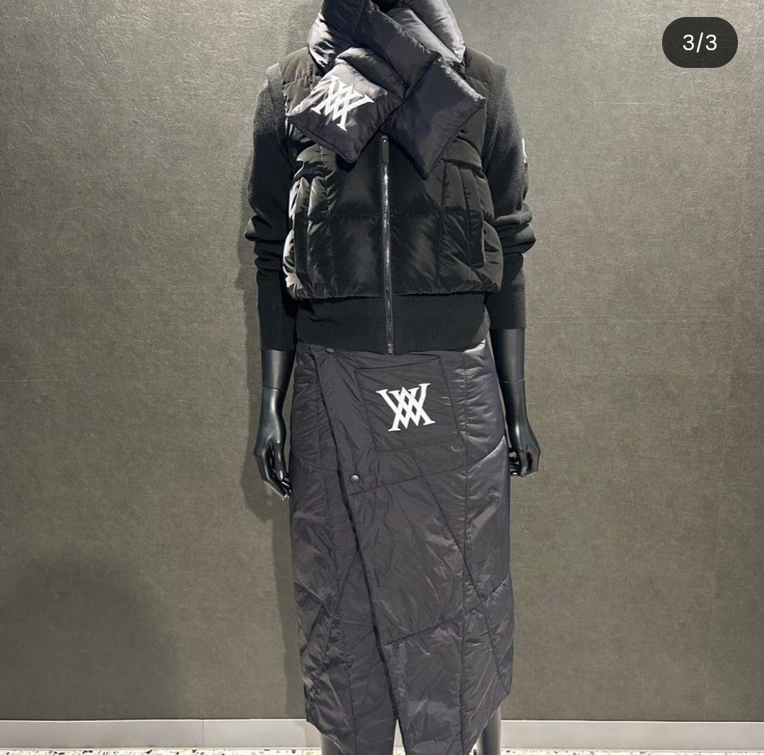 ANEW ブラックダウンマフラー & ブランケットセット