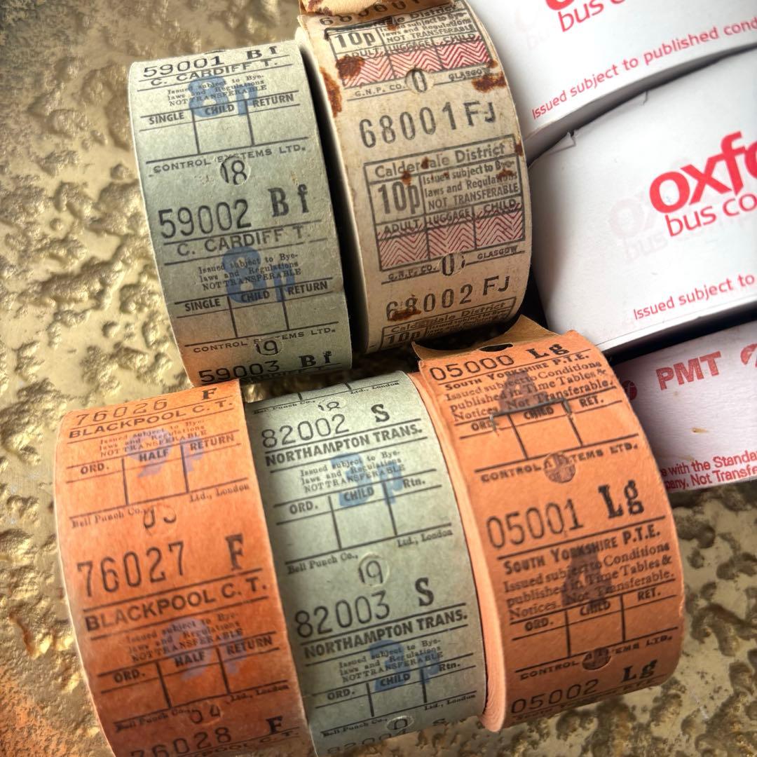 【バラ売可 紙モノ イギリス バスロールチケット】