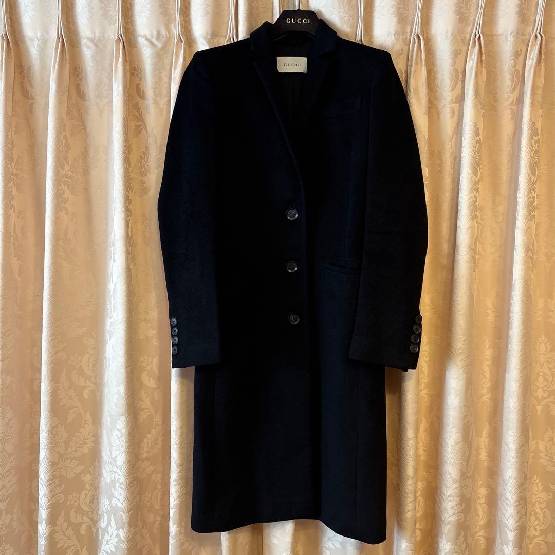 初売りセール‼️GUCCI チェスターコート 38 黒
