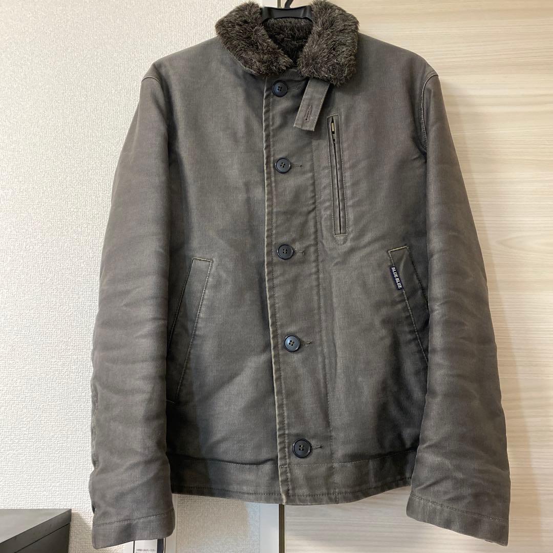 BLUE BLUE ファー付きジャケット