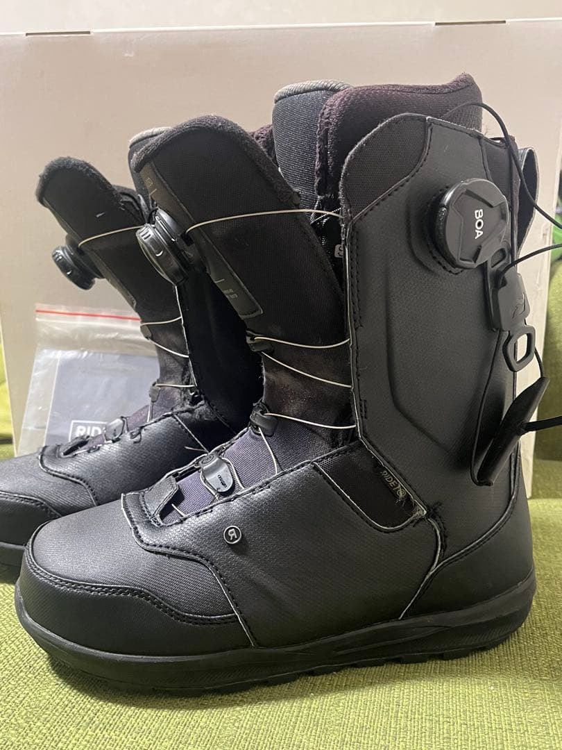 RIDE LASSO 26 スノーボードブーツ 黒 ワイヤー新品交換済 予備付き