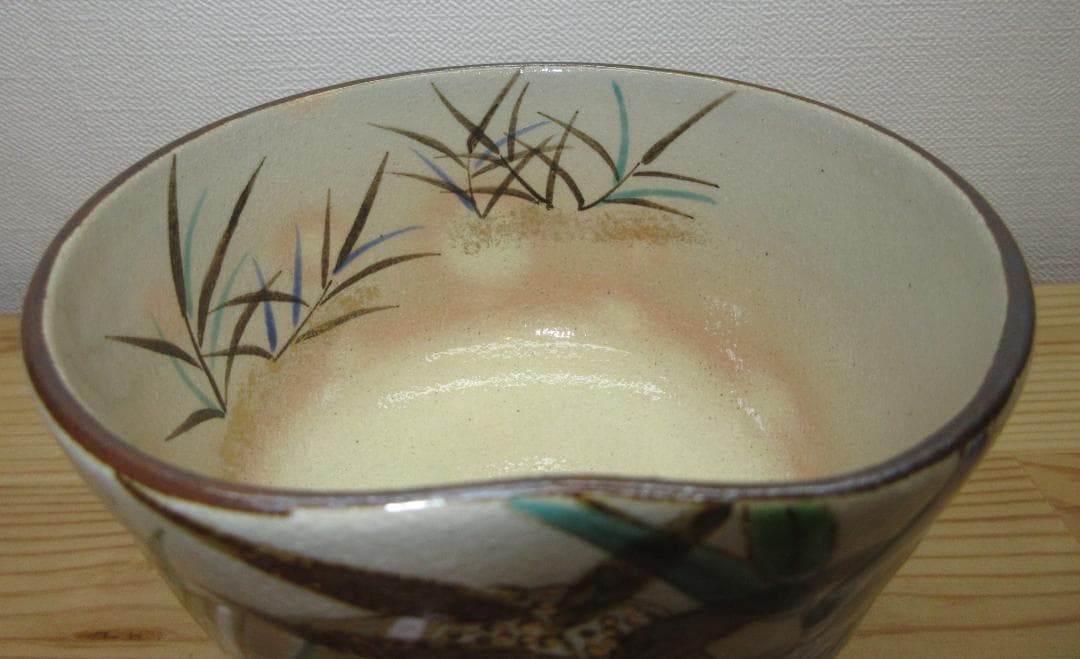 送料込【逢絢亭・新品】茶道具 茶碗 京焼 乾山 柴舟の図 伊坂清香 共箱入り