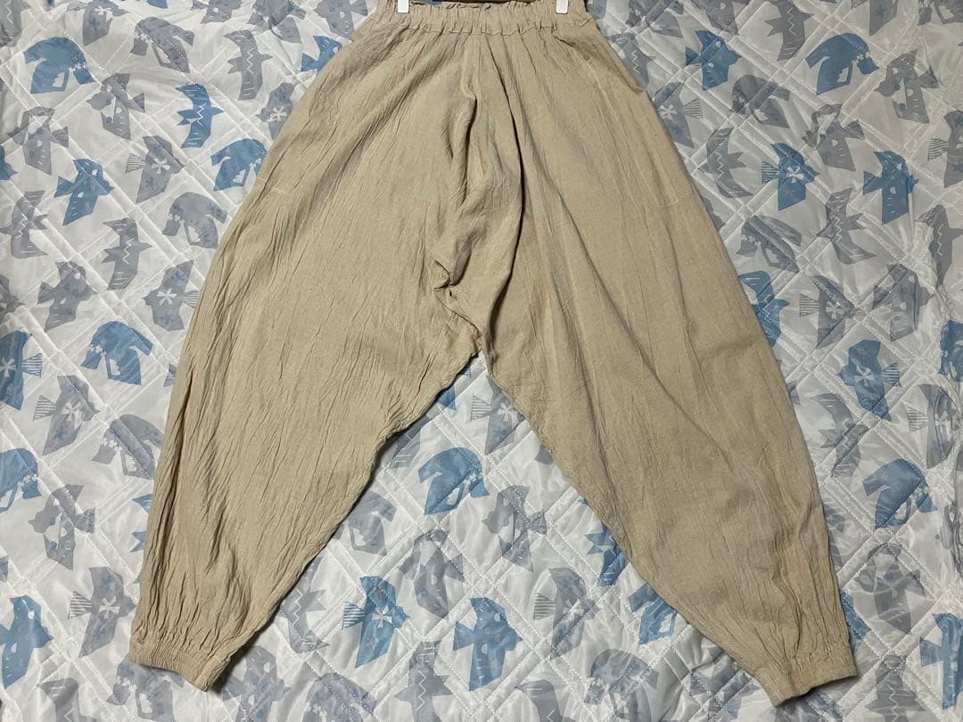 ヂェン先生の日常着　太極拳パンツ　生成り　M