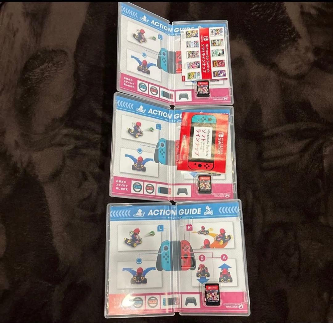 【3本セット】マリオカート8デラックス　ソフト　Nintendo Switch