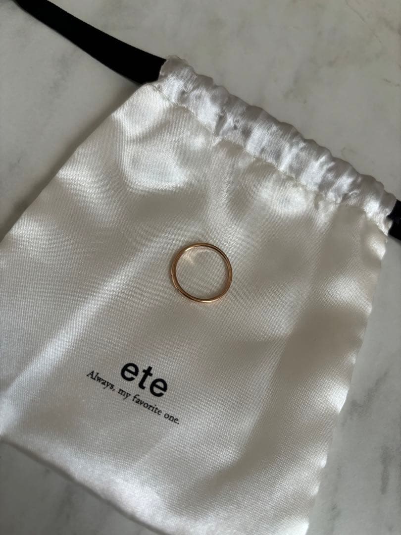 ete リング ピンクゴールド ダイヤ 13号