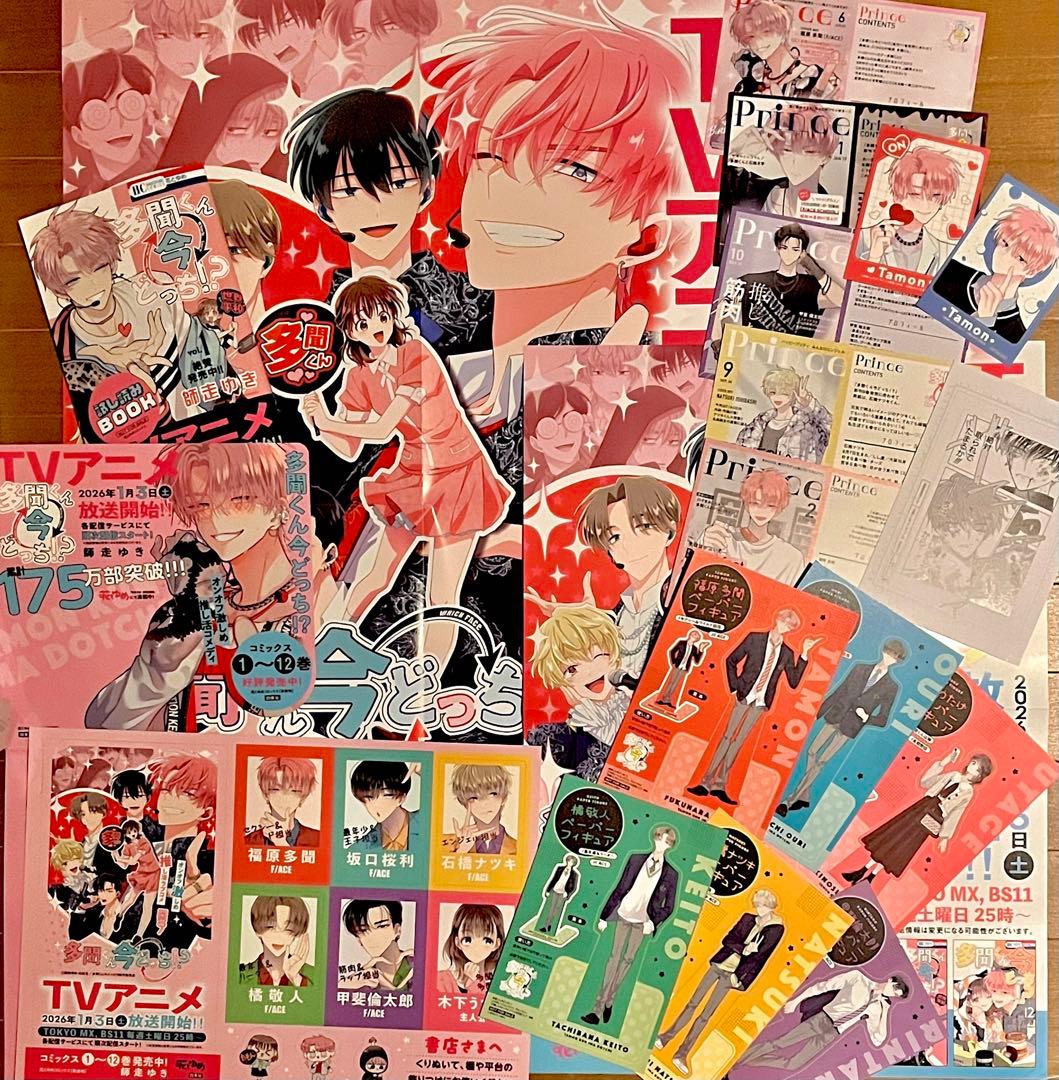 多聞くん ポスター 特典 イラストカード ペーパーフィギュア 19点セット