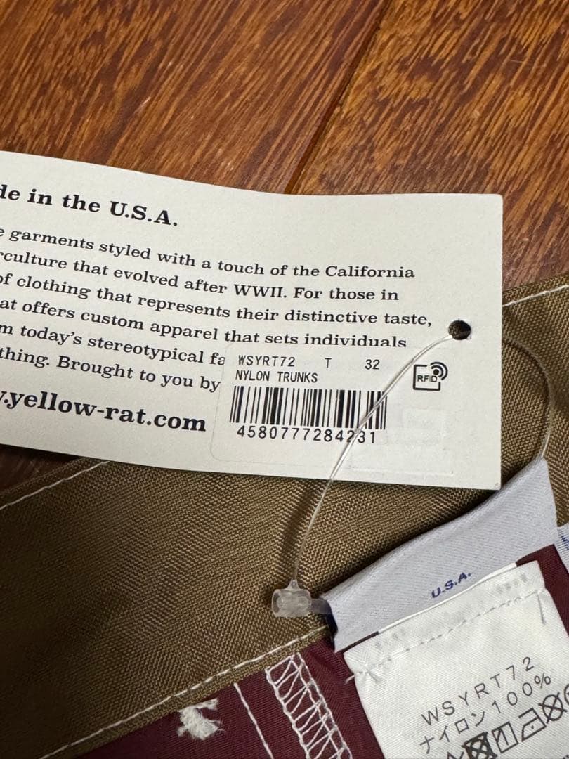 新品　Yellow Rat ボードショーツ３２アメリカ製