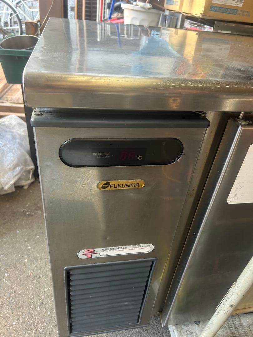 カウンタートップ冷蔵庫 ステンレス 2ドア