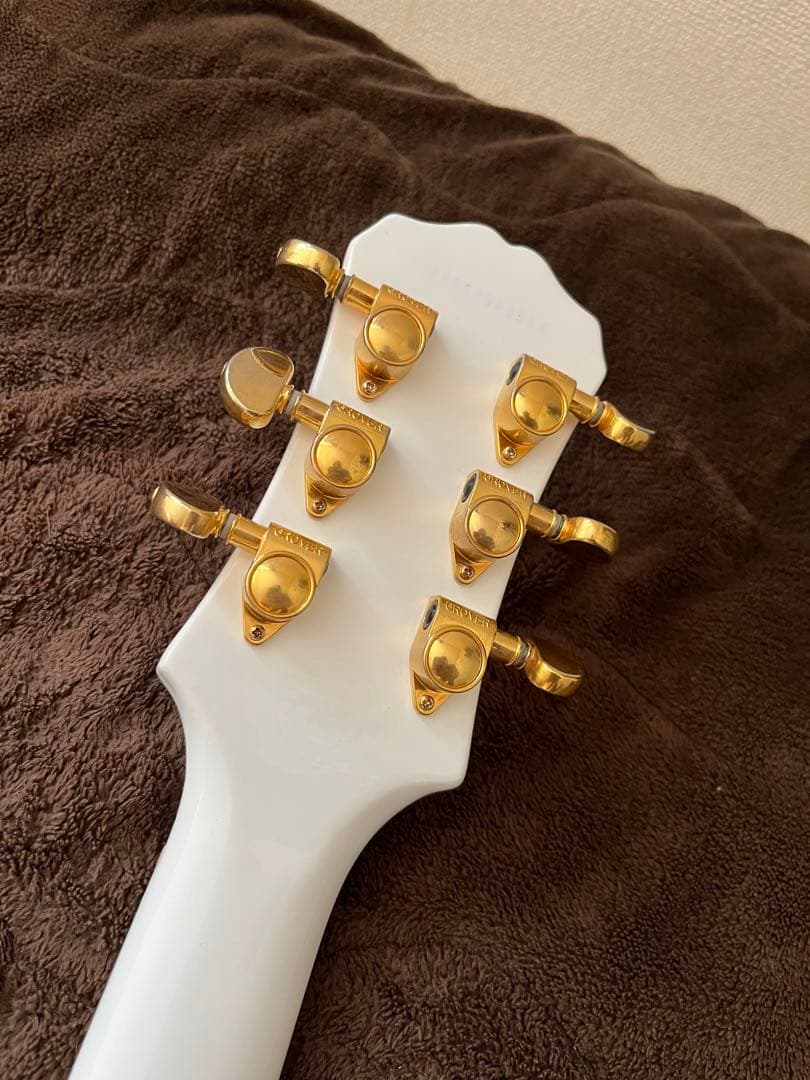 【調整済】epiphone Lespaul Custom pro white