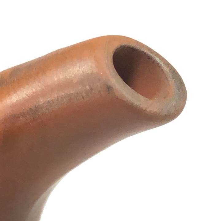 松永朱泥龍仙人文桃型水滴急須