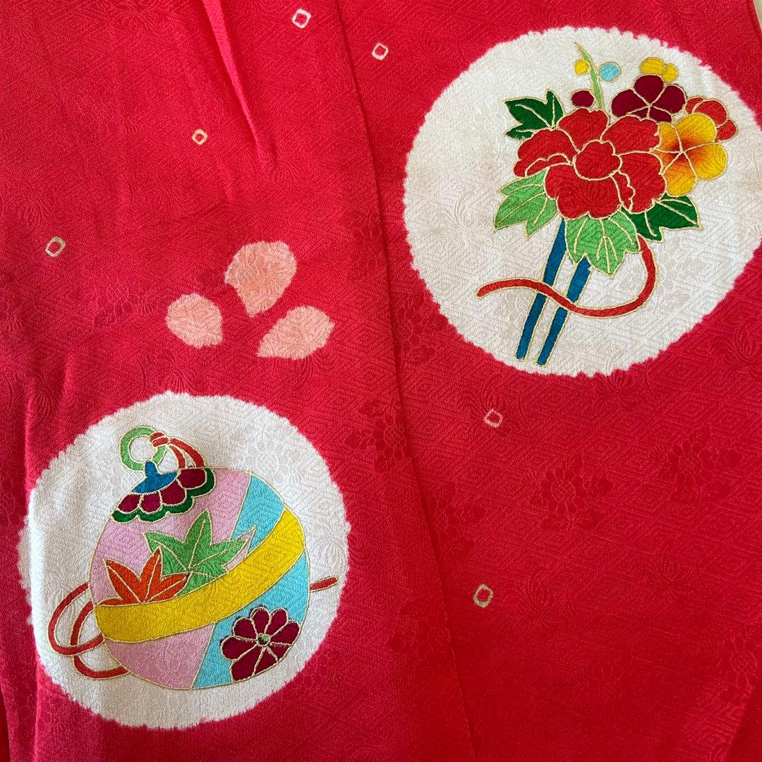 子供　着物　七五三 3歳　ピンク　美品