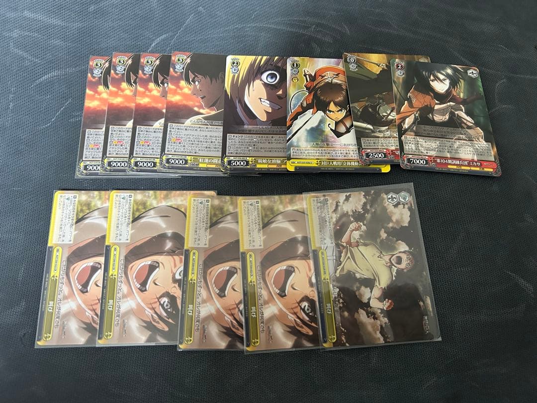 ヴァイスシュヴァルツ　進撃の巨人　8風　デッキ　パーツ付き