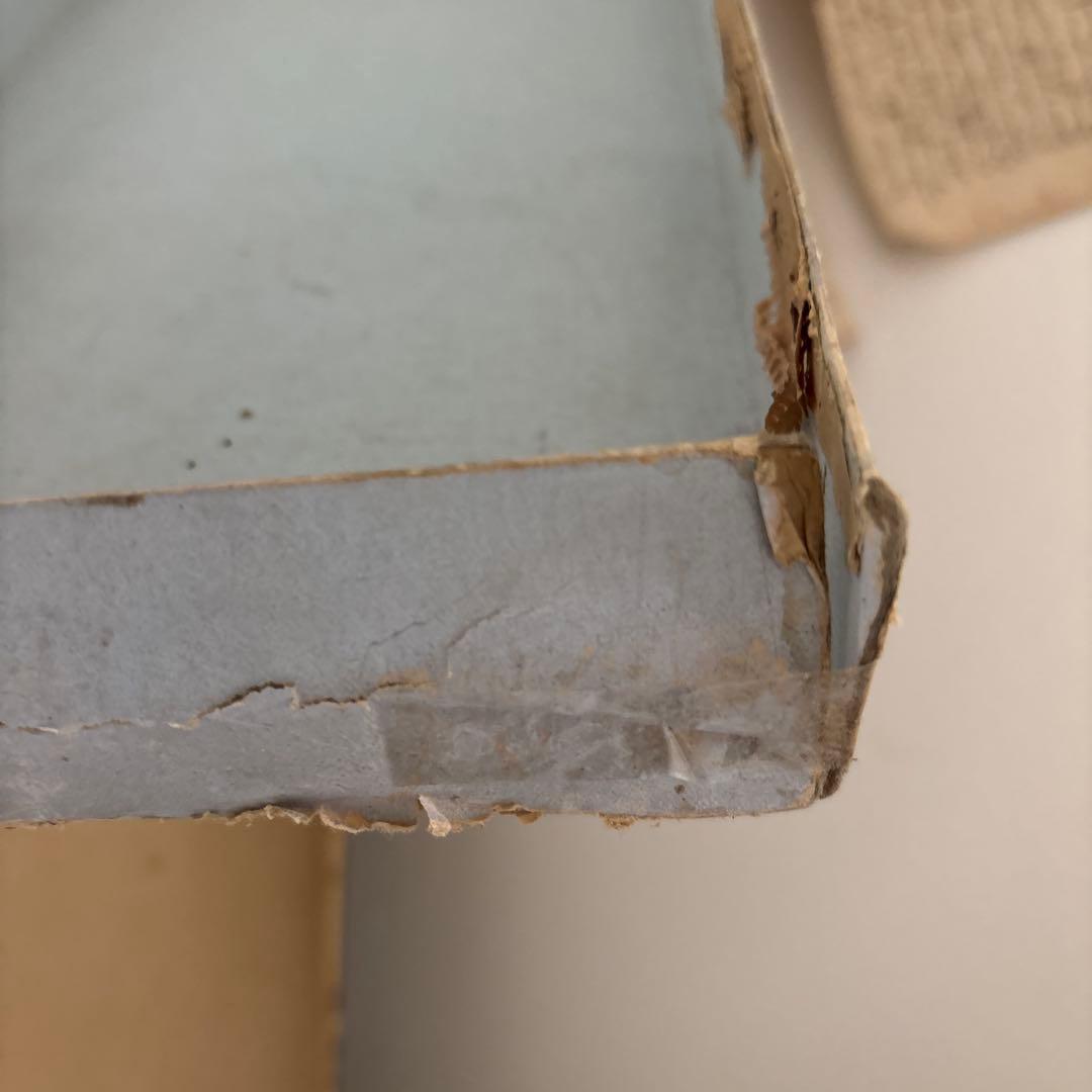 アンティーク雑貨 Old shabby paper box.