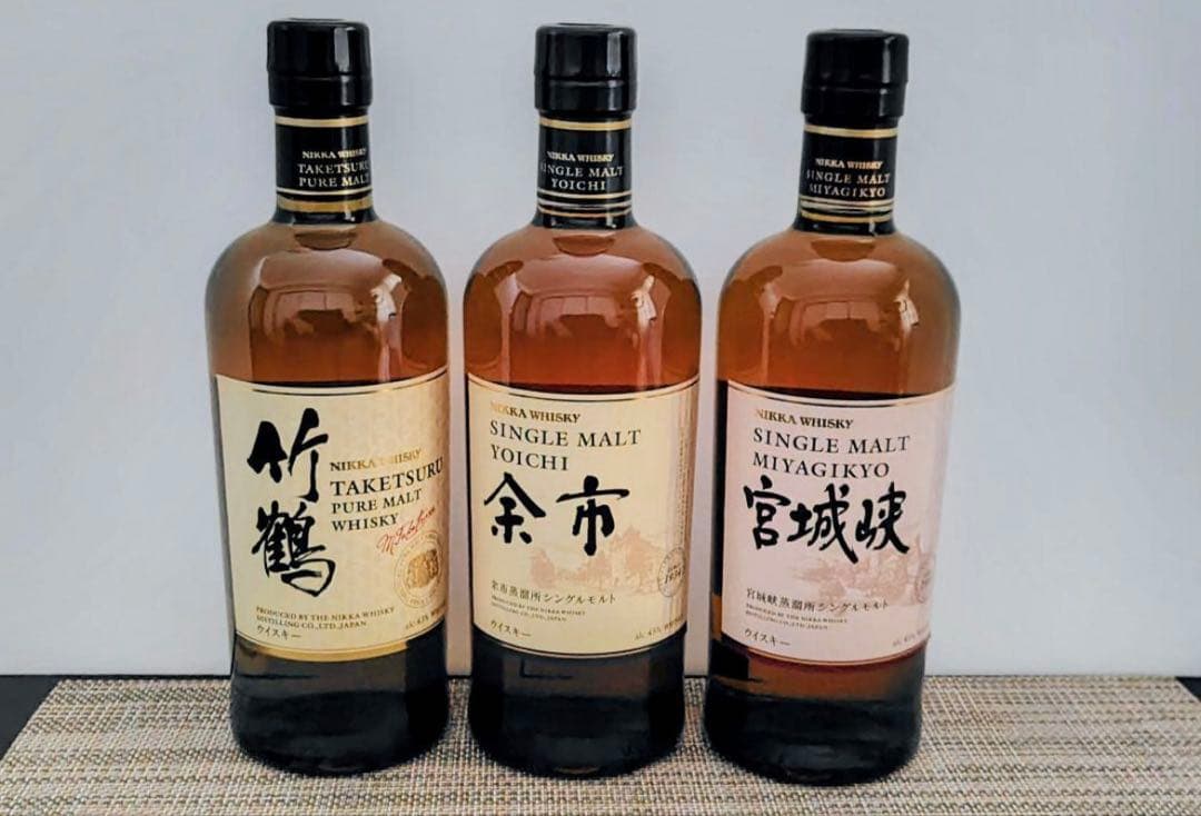 竹鶴・余市・宮城峡 3本セット