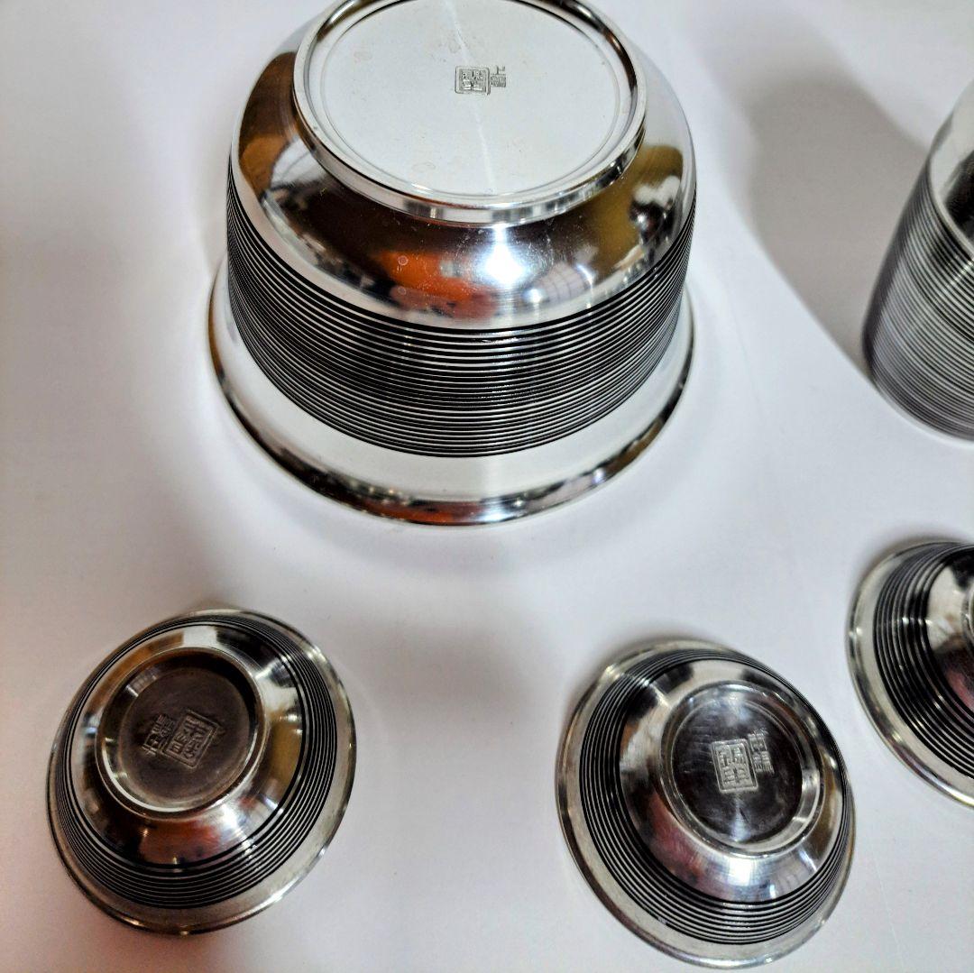 【新品未使用】錫半　酒器　本錫　ぐい呑み　徳利　ちろり　酒盃　昭和レトロ　盃