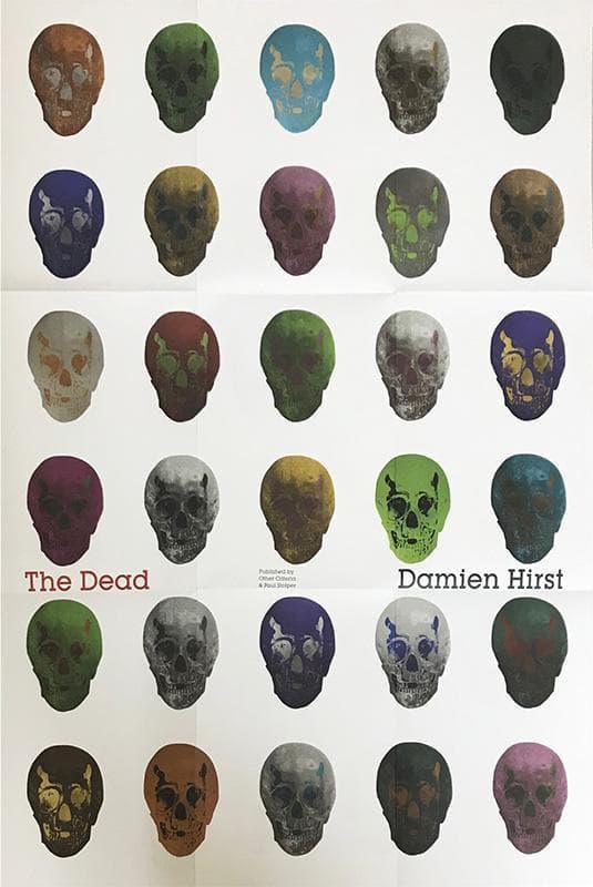 額装品/The Dead Folded/ 2009年 ダミアンハースト/ポスター
