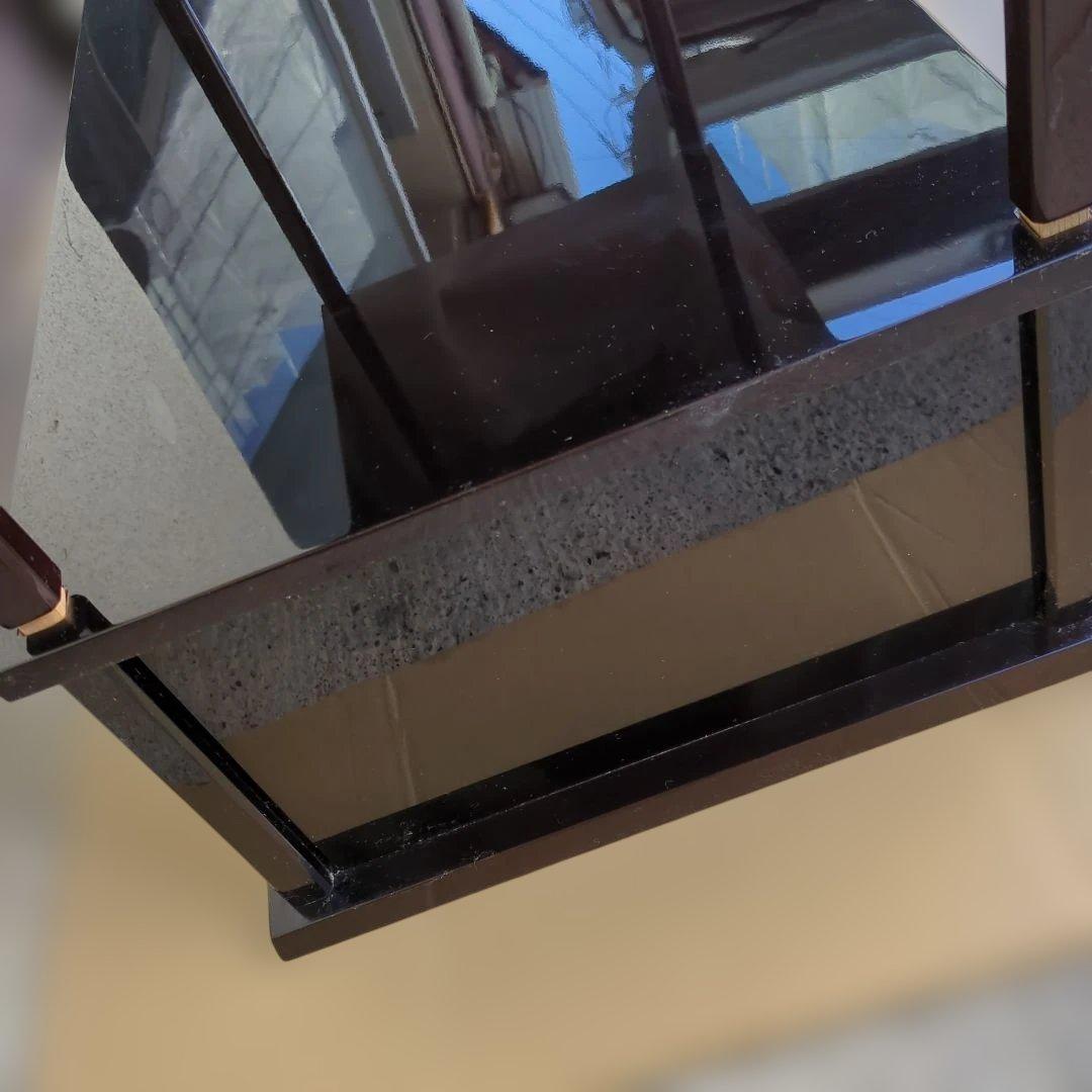 紹鴎棚　溜塗り　茶道具　棚　漆器　組み立て式　在銘　木箱炉用