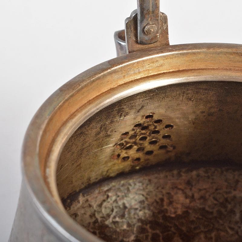 純銀製　銀瓶　湯沸し　錫半製茶托五客　九谷焼急須　煎茶器局　K　R6721B