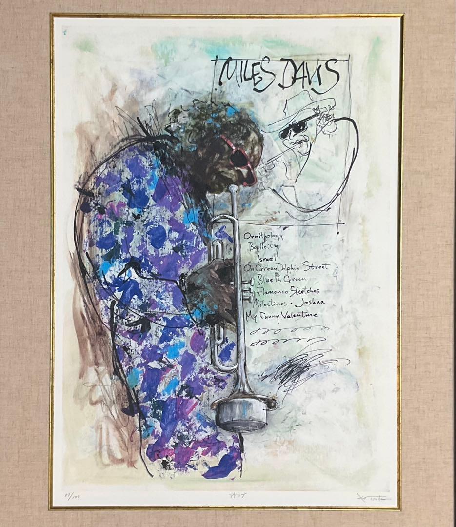 絵画・額縁・版画・津田 耕・新品未使用・『アドリブ』・美術品・インテリア・雑貨