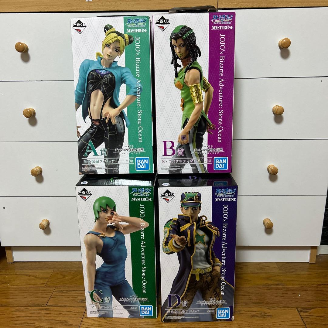 ジョジョの奇妙な冒険　一番くじ　ストーンオーシャン　フィギュア ４種