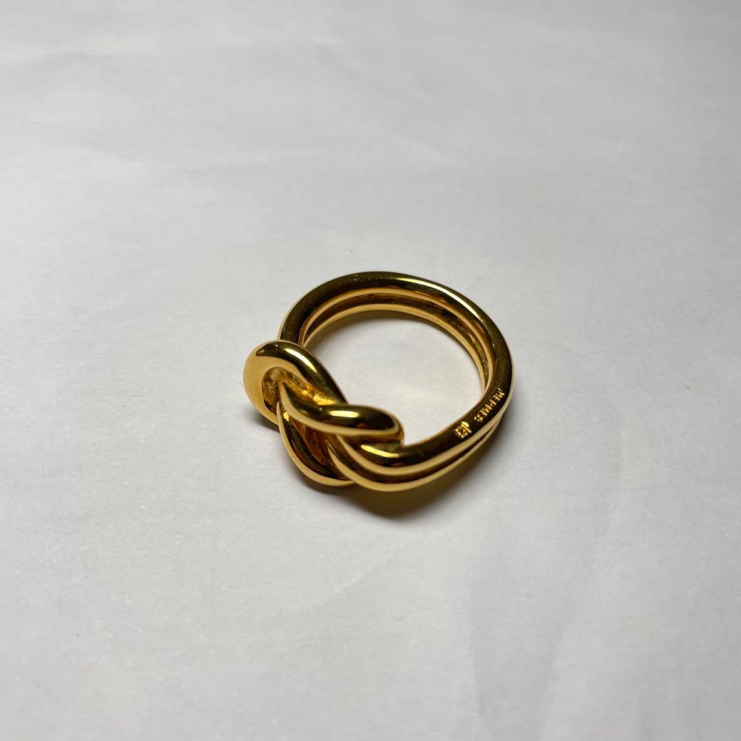 Milky ☆HERMES エルメス ノットリング ゴールド サイズ44