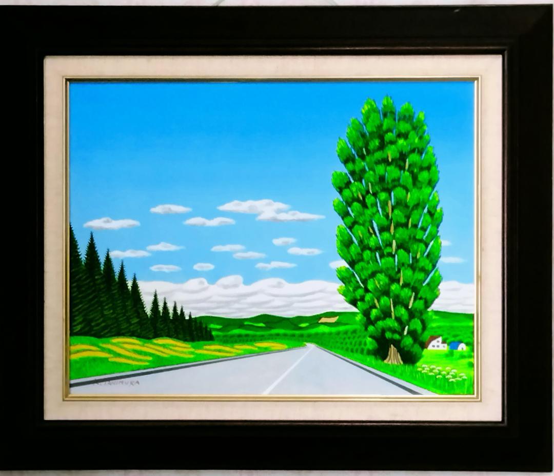 ★ケンとメリーの大木・肉筆油彩画・F6キャンバス