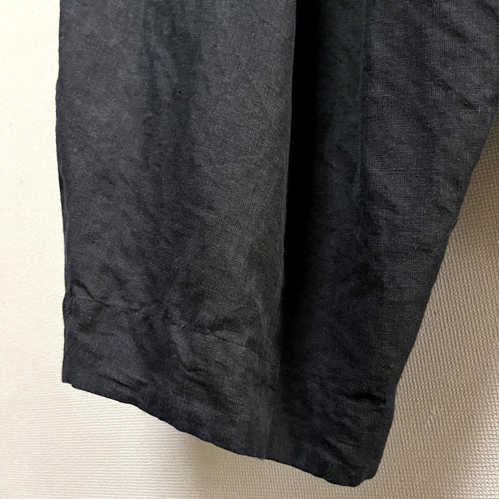 Veritecoeur カディ リネン ギャザー イージー パンツ 手織り