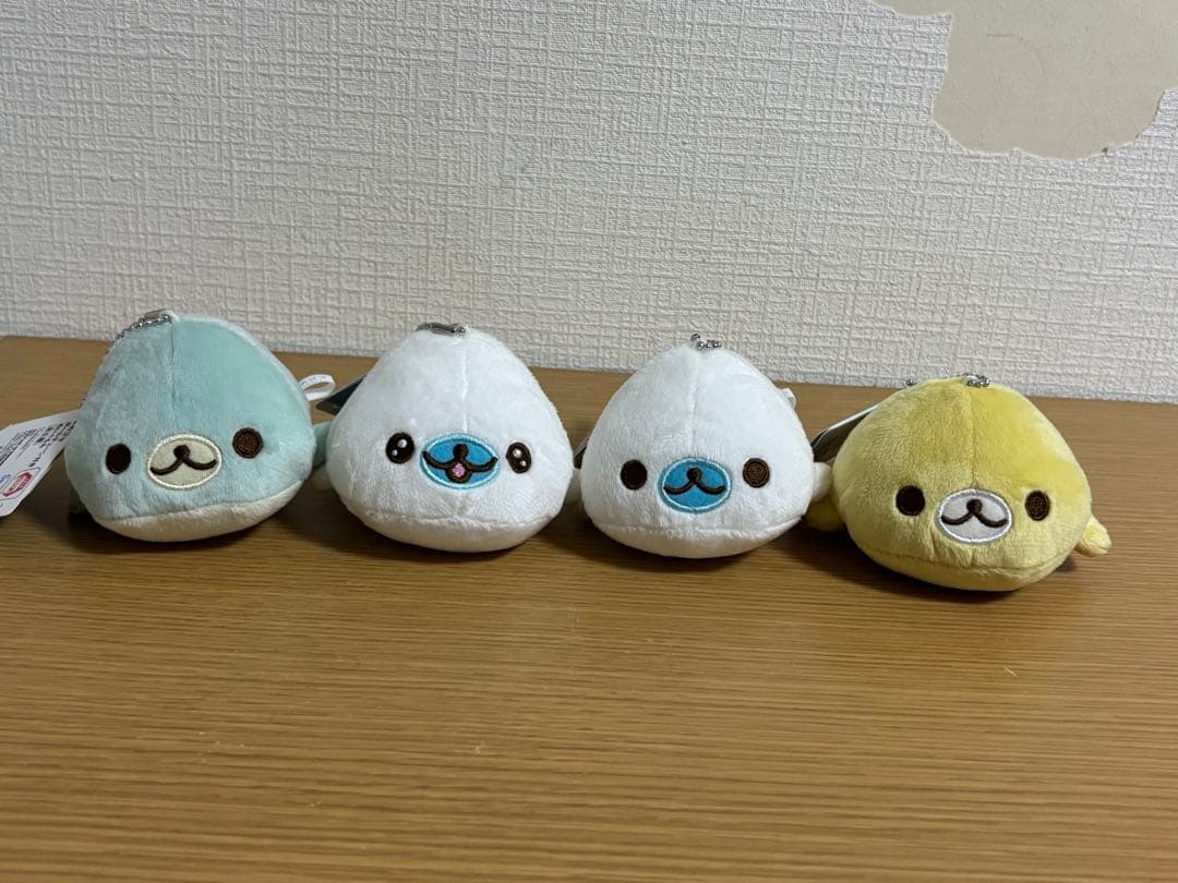 まめゴマ ボールチェーン付き ぬいぐるみ　サンエックス　4点　#1