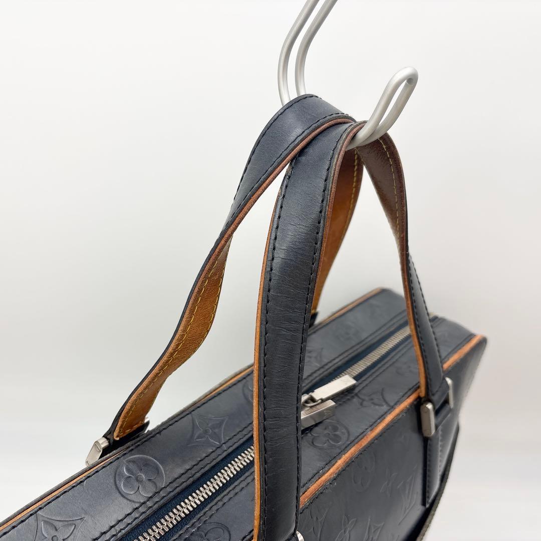 ルイヴィトン M55135 モノグラムマット マルデン ブルー ブリーフケース