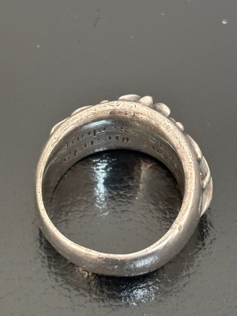 クロムハーツ　フローラルクロスリング　18号