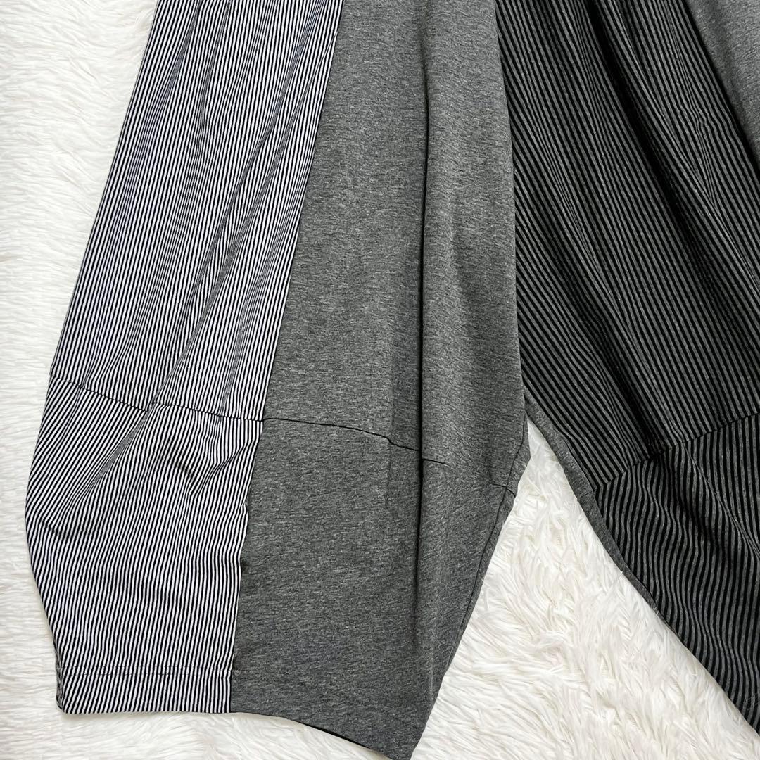 美品　萌　モユル　MOYURU サルエルパンツ　ストライプ　センソユニコ