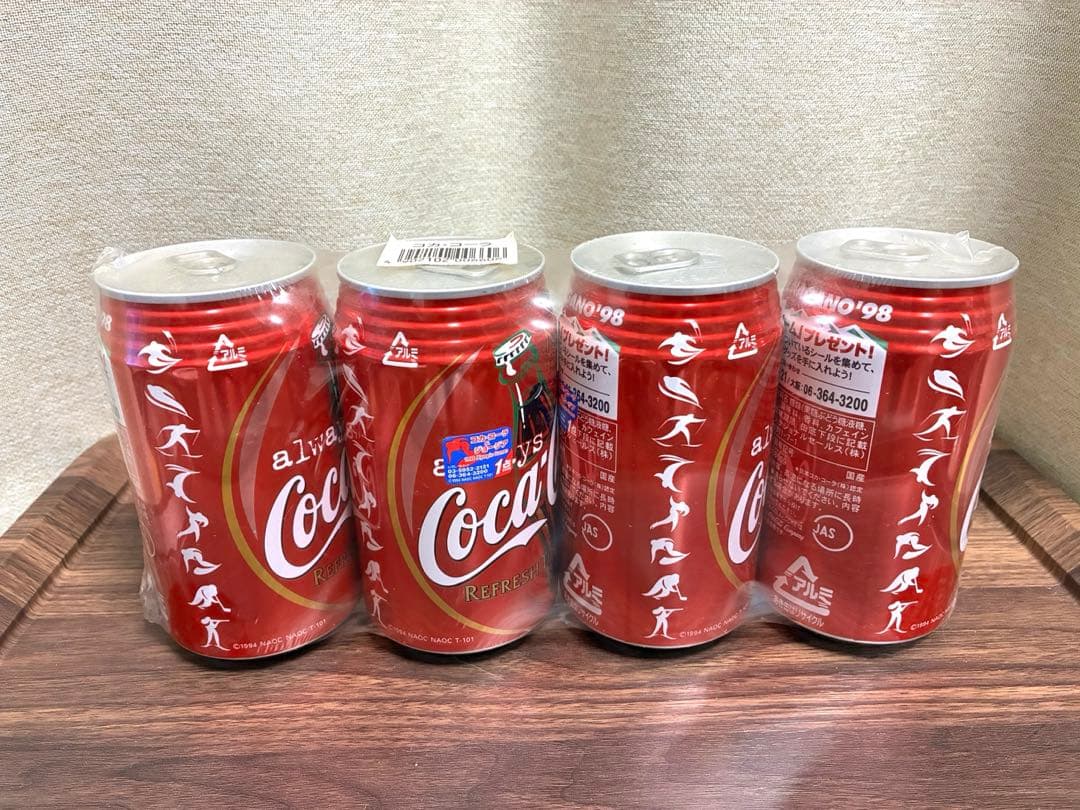 【未開封】コカ・コーラ 長野オリンピック 記念缶 98年 未開封パック 観賞用