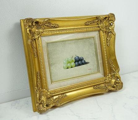 大竹山規「葡萄」SMサイズ 絵画 百貨店購入