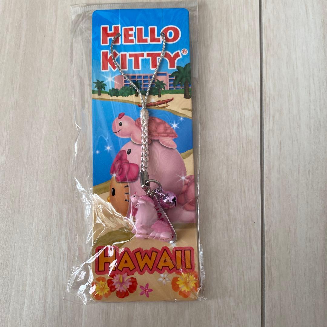 キティ　根付　ハワイ　カメ