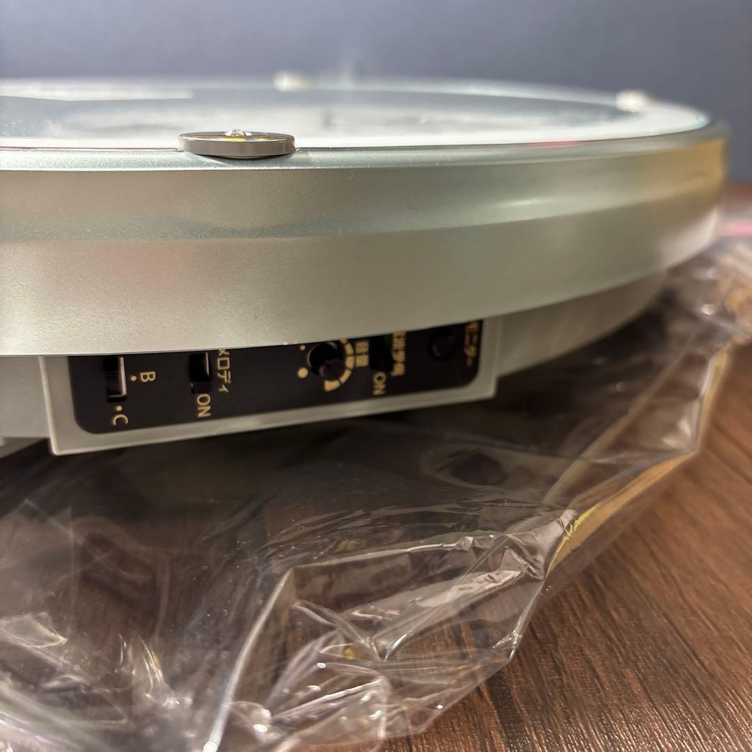 リズム掛け時計 電波時計アナログ スモールワールドプラウド 4MN523RH05