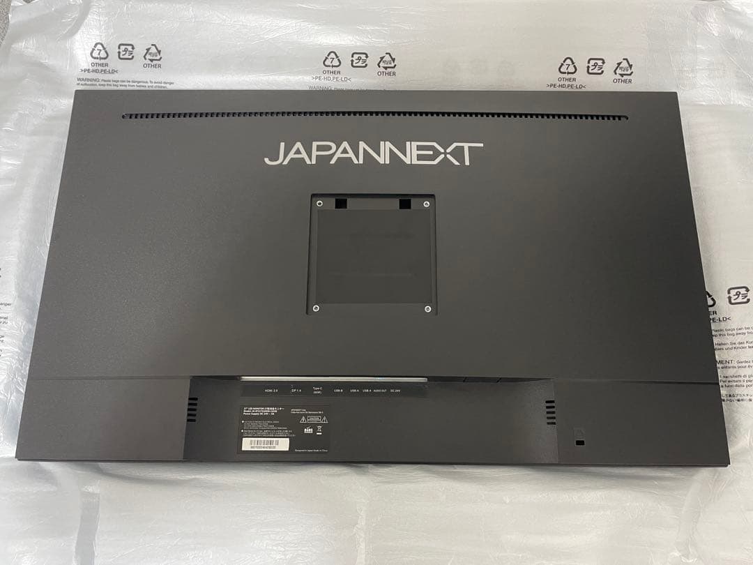 JAPANNEXT 4Kゲーミングモニター 27インチ USB-C ドット抜け無