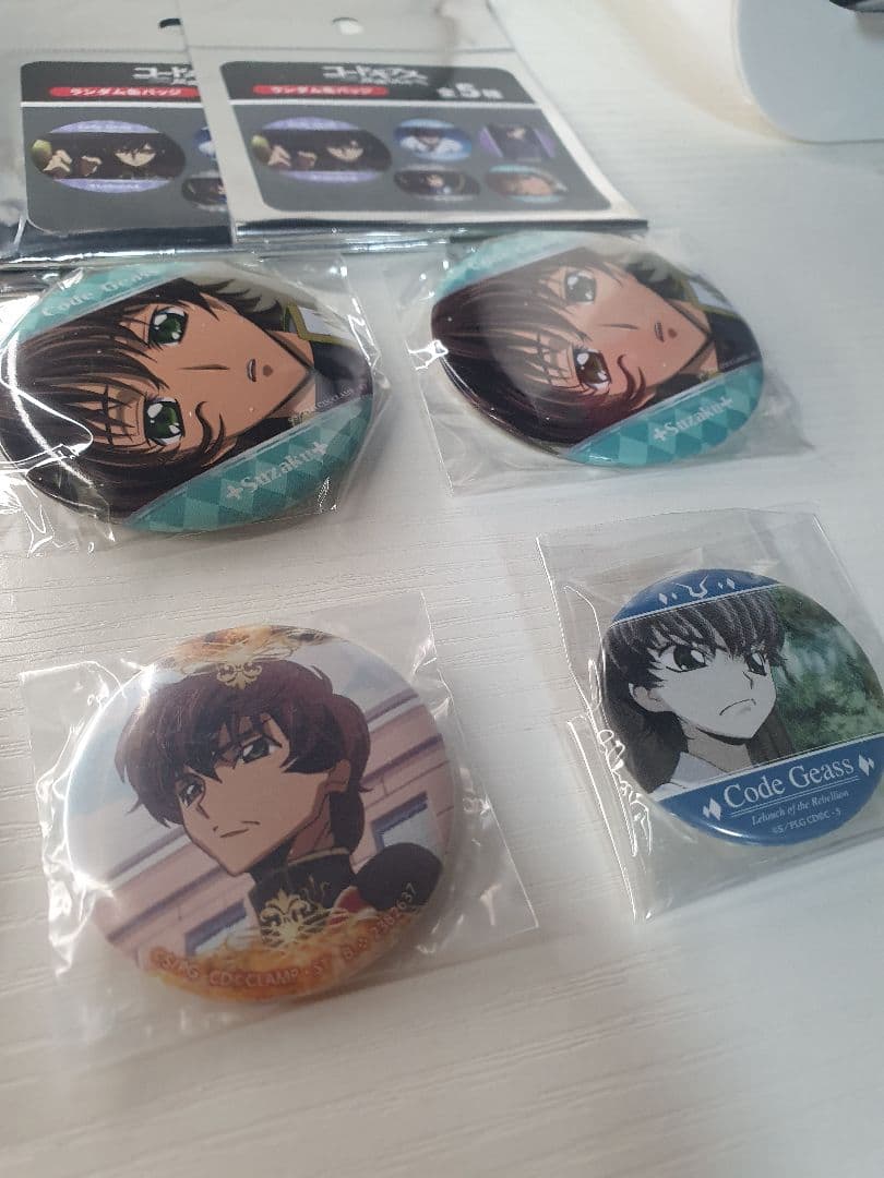 コードギアス サンキューマート 缶バッジ スザク 6点セット