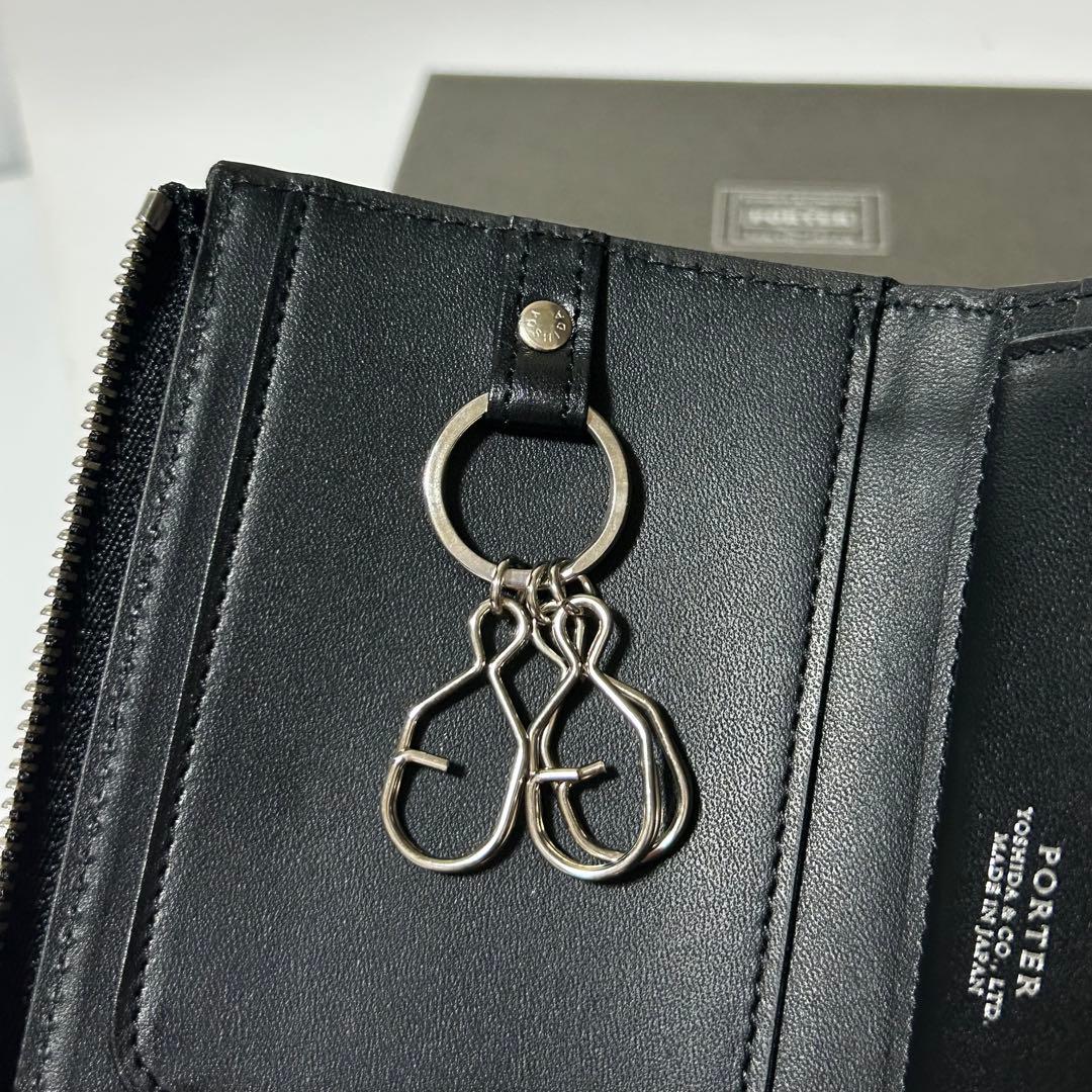 新品 PORTER ポーター キーケース 鍵入れ レザー 箱付き ブラック