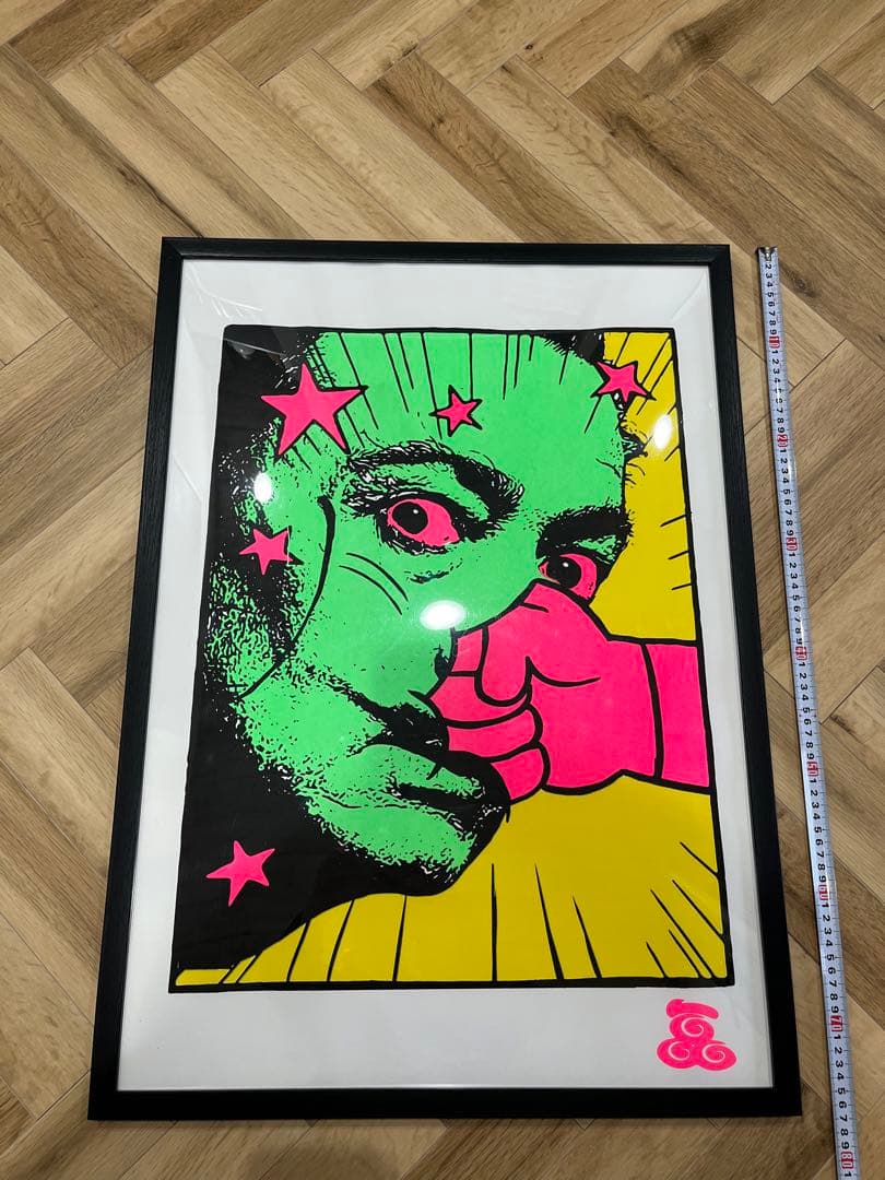 希少 アートフレーム シルクスクリーン ウンコリン ダリ ビックリマン 版画