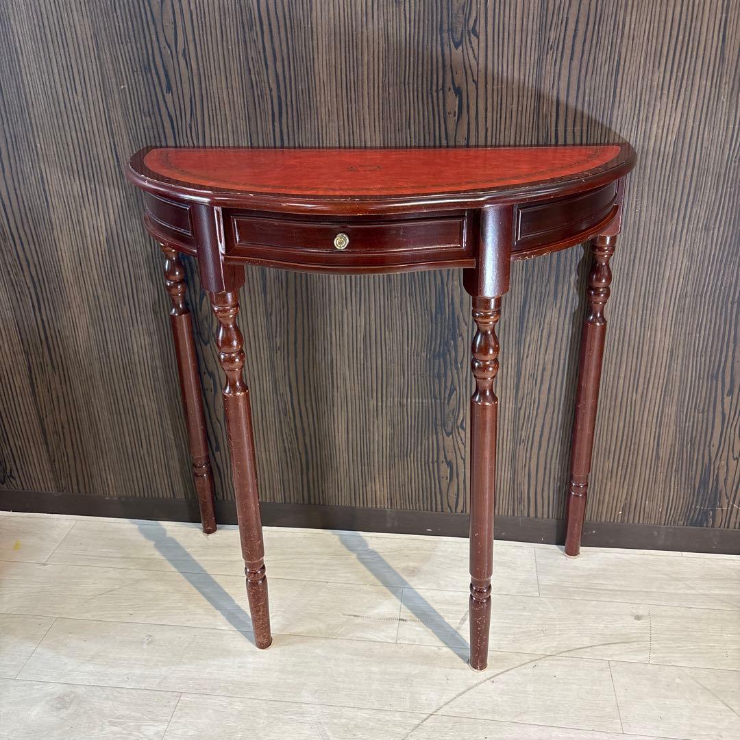 l*h様 希少　イギリス　英国　アンティーク　ハーフムーンテーブル　コンソールテ