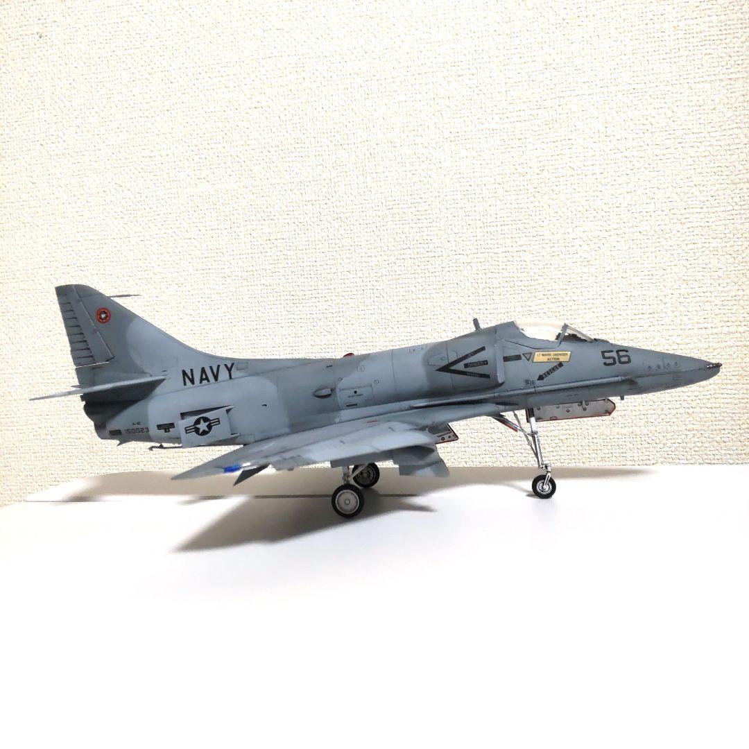 戦闘機プラモデル完成品ハセガワ1/48A−4スカイホーク　トップガン