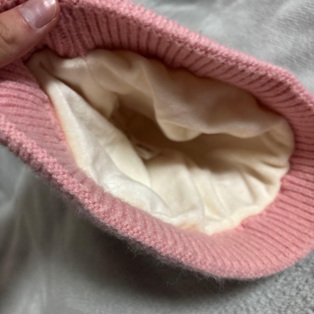 MONCLER ロゴ ウール ニット帽