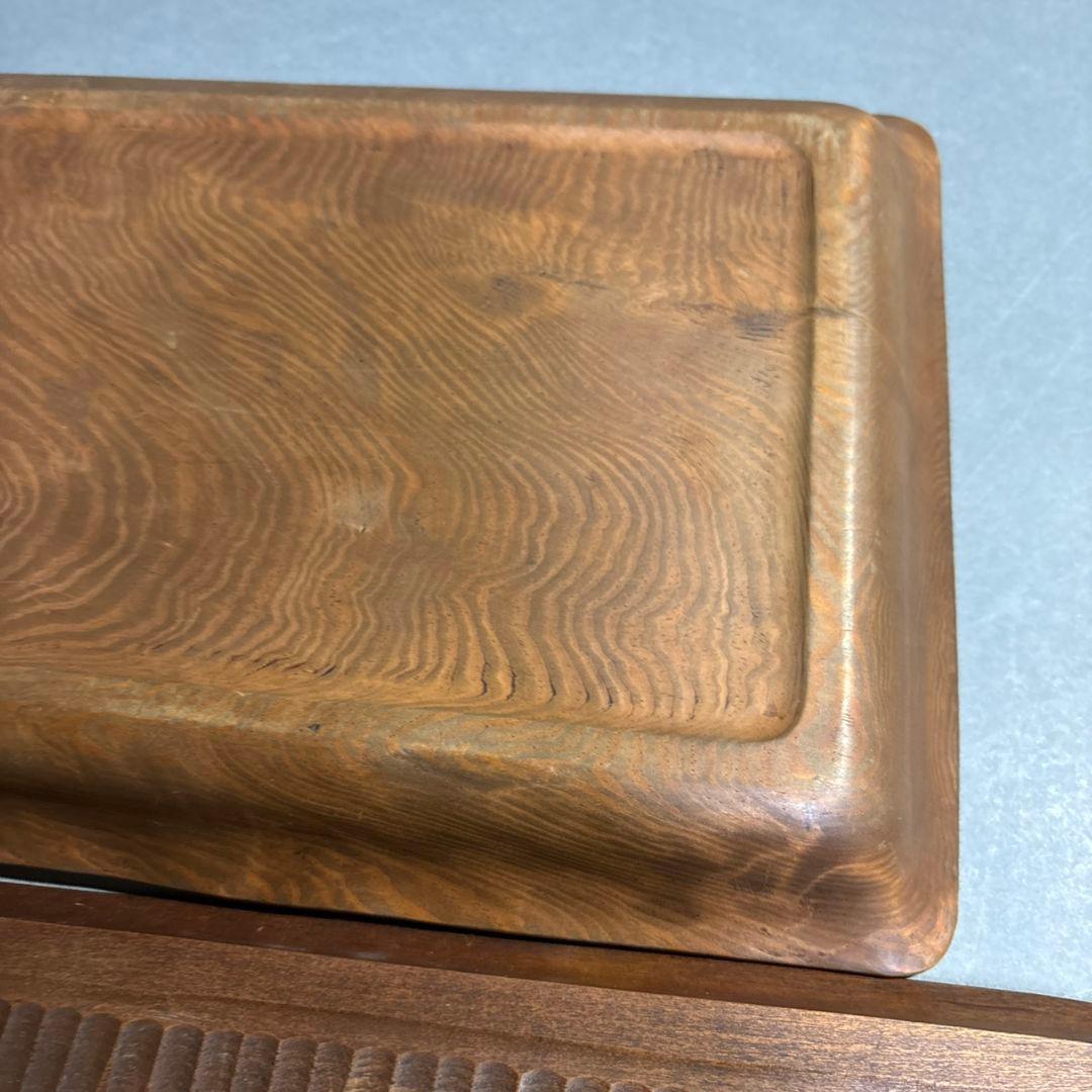 時代　木製　盆　２点　まとめて