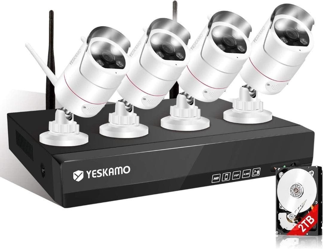 防犯カメラ ワイヤレス 屋外 wifi 広角 AI人体検知