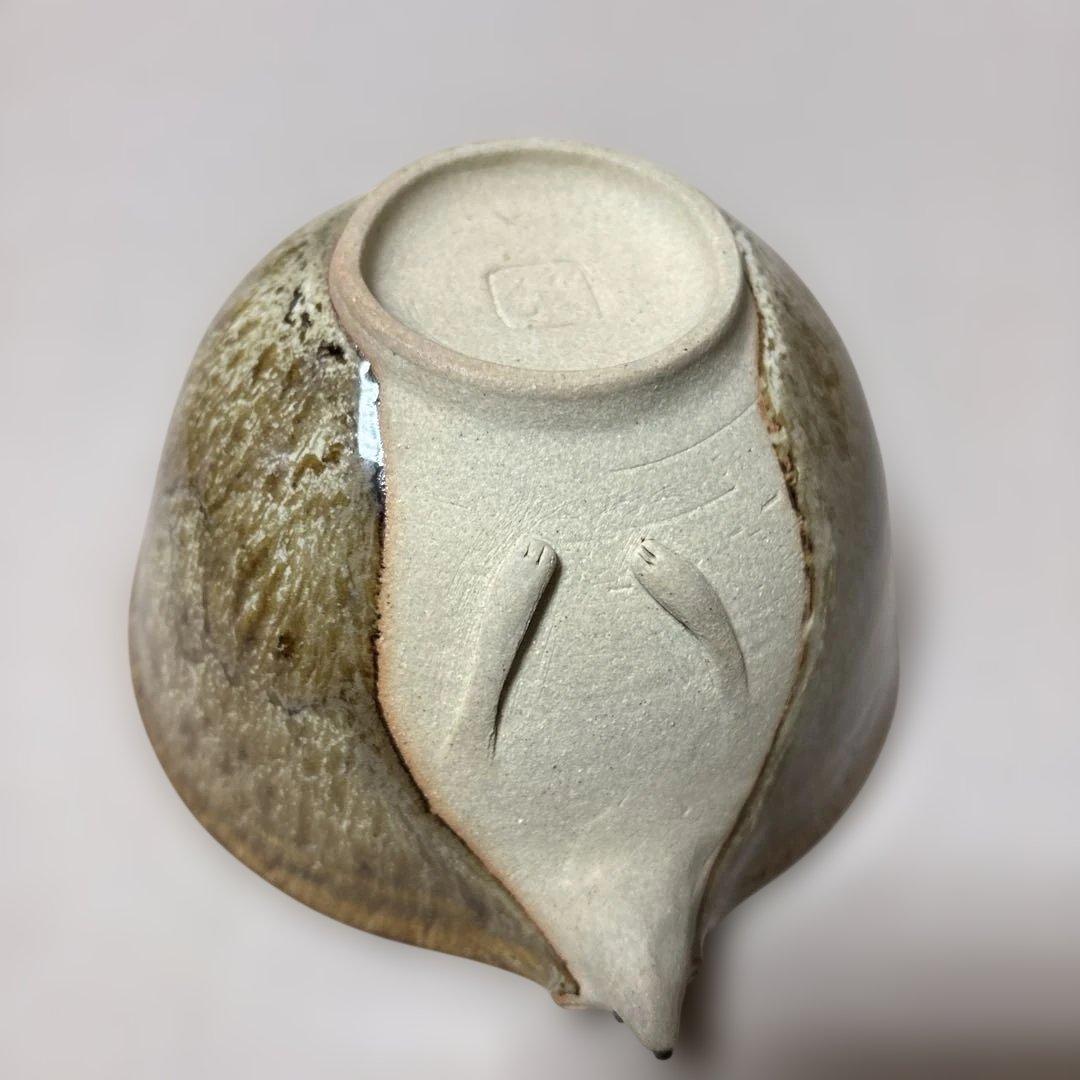 陶芸作家さん　ハリネズミお茶碗と一輪挿し、動物オブジェなど