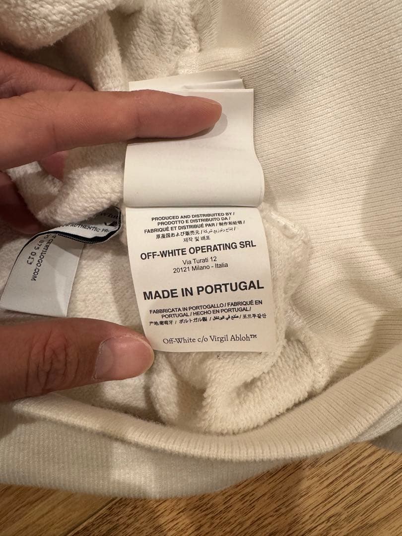 Off-White フーディー ホワイト