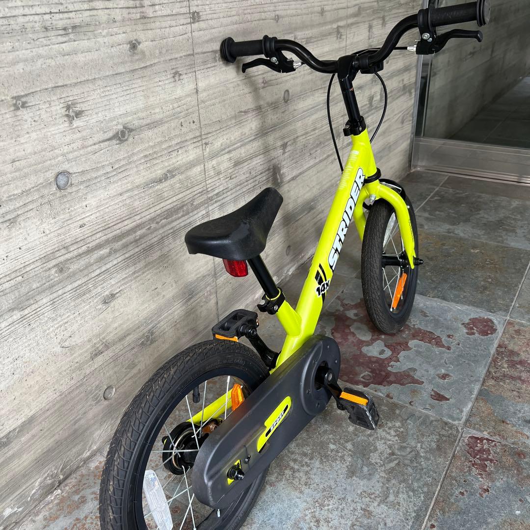 ※rie7030【直接取引限定STRIDER 14xキッズバイク イエロー