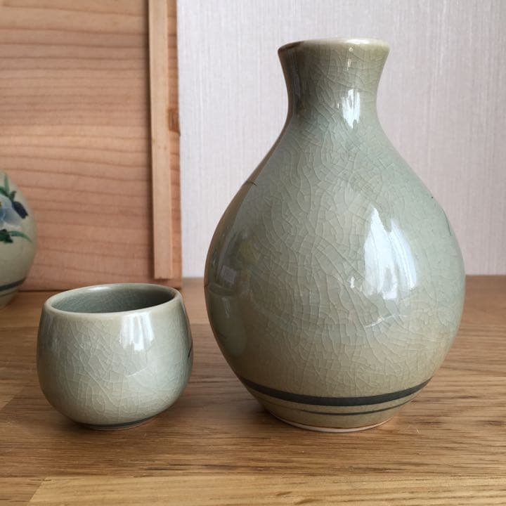 九谷焼　陶華　牡丹　酒器揃　徳利　お猪口　ぐい呑